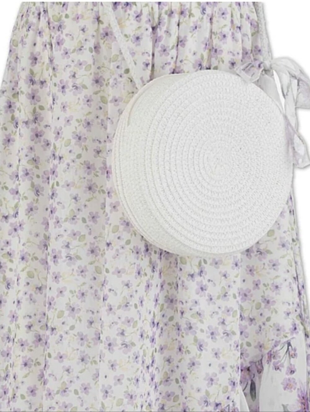 Speechless Girls Short Sleeve Flutter A-Line Dress And Bag - Picture 2 of 4